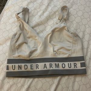 white under armour sports bra